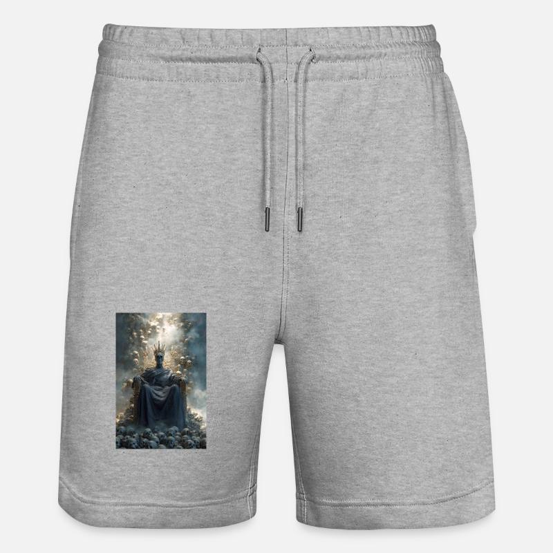 Le Trône du Crâne couronné roi - Short de jogging bio TRAINER Stanley/Stella unisexe - gris chiné