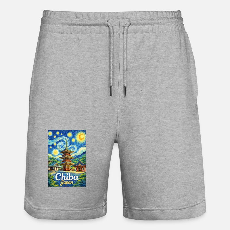 Chiba, Giappone - Pantaloncini da jogger ecologici unisex Trainer di Stanley/Stella - grigio melange