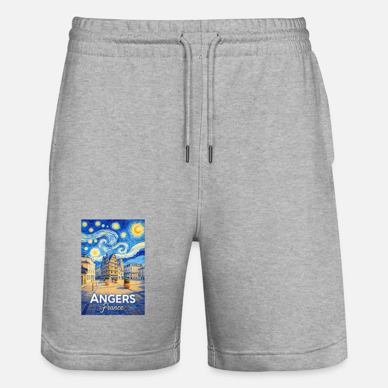 Angers, Francia - Pantaloncini da jogger ecologici unisex Trainer di Stanley/Stella - grigio melange
