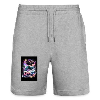 Dance Feel the Beat - Stanley/Stella Unisex Bio Joggingshorts Trainer  - Grau meliert - Vorne - Nik (191cm) & Marisol (170cm)