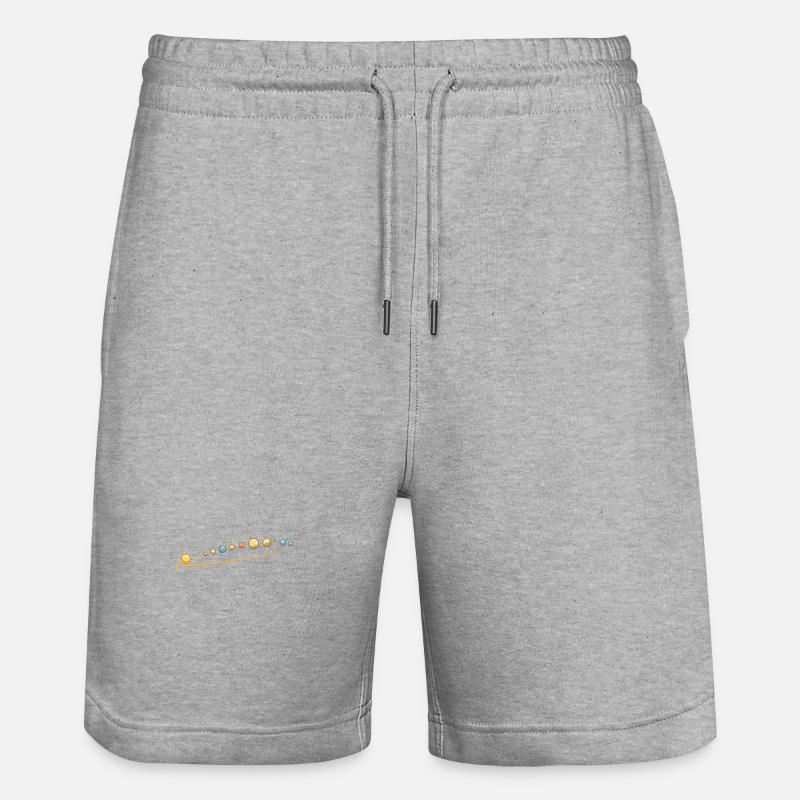Solar-System - Stanley/Stella Unisex Bio Joggingshorts Trainer  - Grau meliert