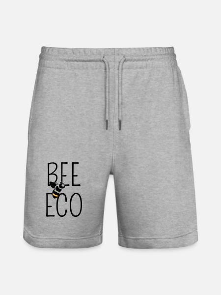 Bee Committed to Organic Transition - Stanley/Stella Trainer Unisex Organic Jogging Shorts - heather grey