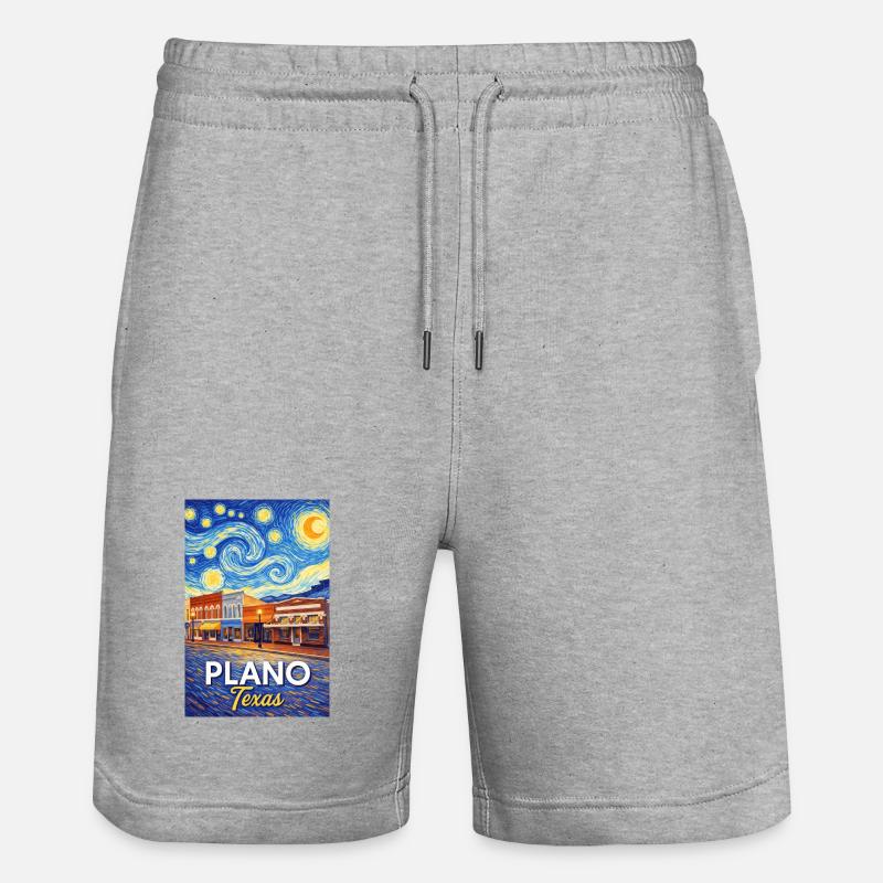Plano, Texas - Short de jogging bio TRAINER Stanley/Stella unisexe - gris chiné