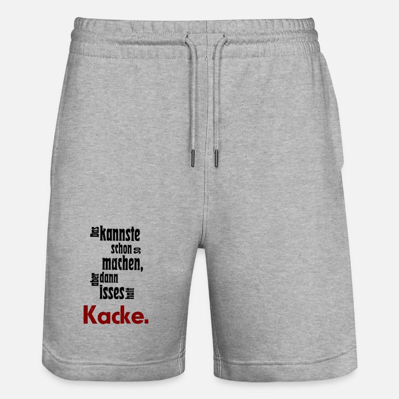 Das kannste schon so machen... - Stanley/Stella Unisex Bio Joggingshorts Trainer  - Grau meliert