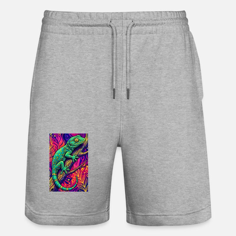Gecko - Short de jogging bio TRAINER Stanley/Stella unisexe - gris chiné