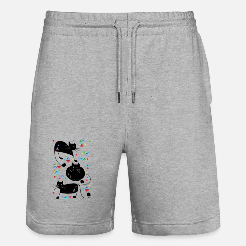 Chats - Short de jogging bio TRAINER Stanley/Stella unisexe - gris chiné