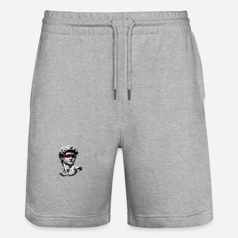Baroque de bug de buste - Short de jogging bio TRAINER Stanley/Stella unisexe - gris chiné