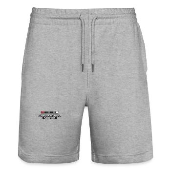 Soziale Energie wird geladen - Stanley/Stella Unisex Bio Joggingshorts Trainer  - Grau meliert - Vorne - Nik (191cm) & Marisol (170cm)