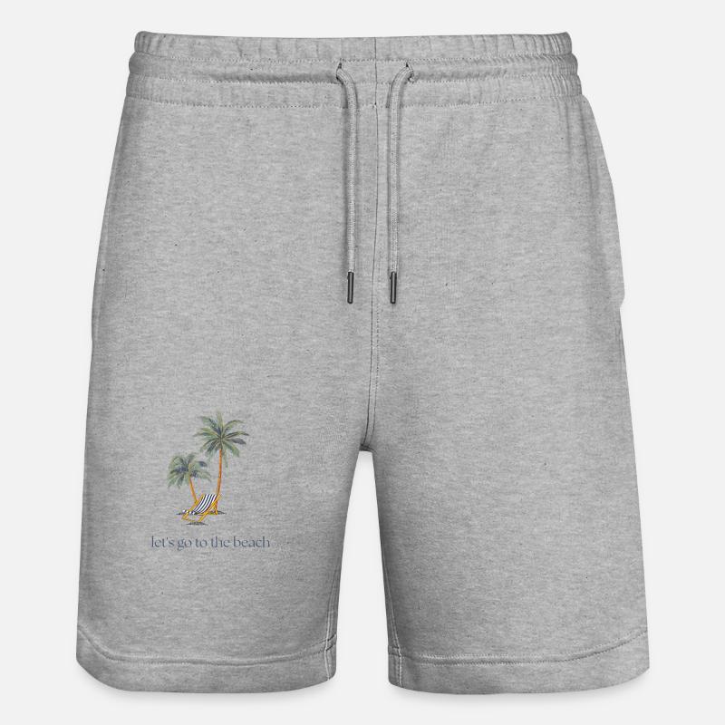 Allons à la plage - Short de jogging bio TRAINER Stanley/Stella unisexe - gris chiné