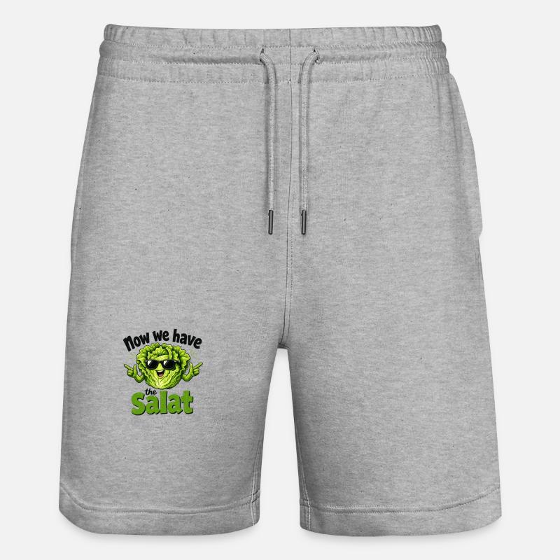 now_we_have_the_salat - Short de jogging bio TRAINER Stanley/Stella unisexe - gris chiné