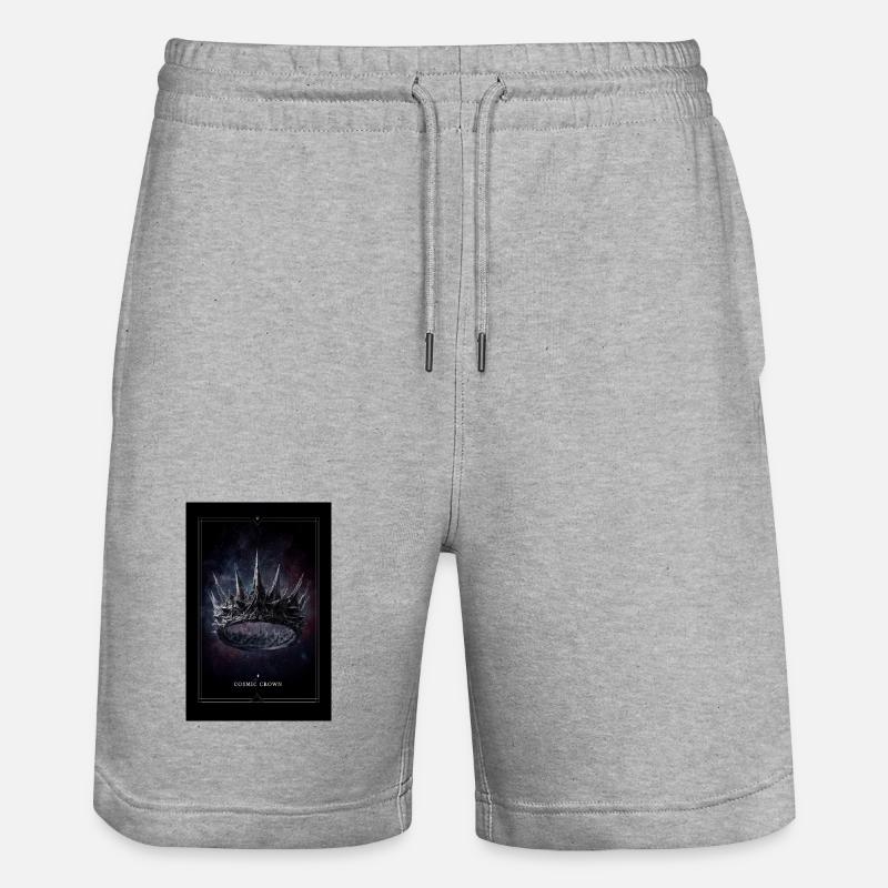Couronne Cosmique : Nébuleuse à Pointes - Short de jogging bio TRAINER Stanley/Stella unisexe - gris chiné