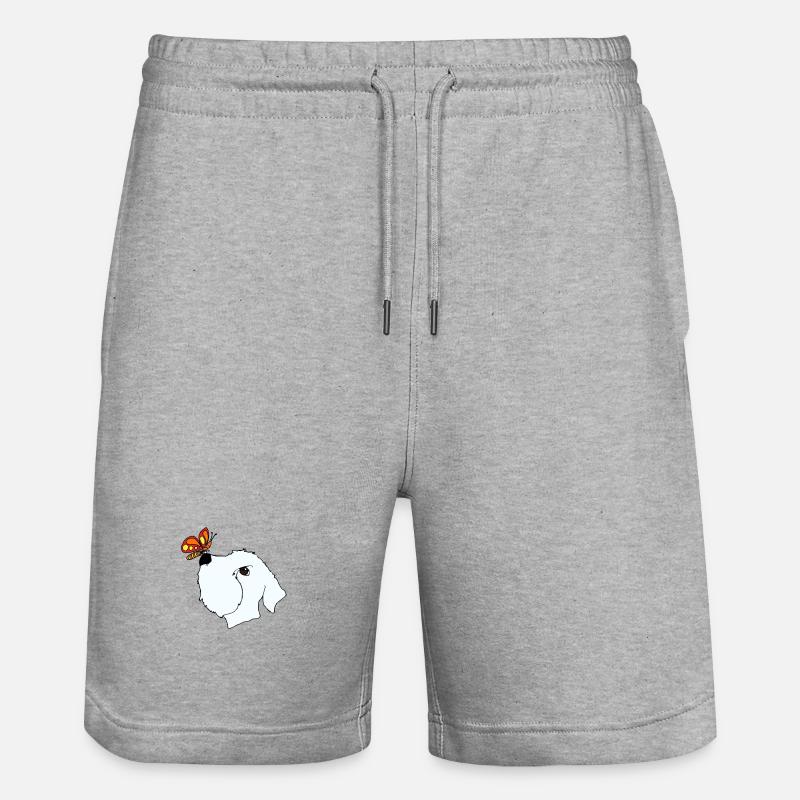 Sealy et Butterfly - Short de jogging bio TRAINER Stanley/Stella unisexe - gris chiné