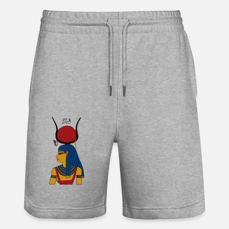 Isis I déesse égyptienne antique - Short de jogging bio TRAINER Stanley/Stella unisexe - gris chiné