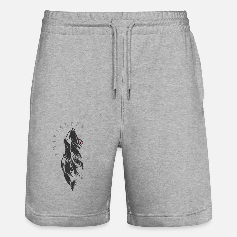 Fenrirwolf - Runes - Fenrir - Short de jogging bio TRAINER Stanley/Stella unisexe - gris chiné