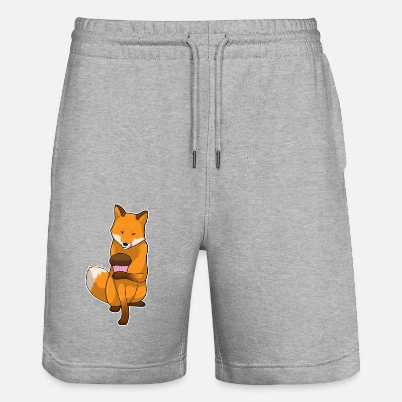 Muffin renard - Short de jogging bio TRAINER Stanley/Stella unisexe - gris chiné