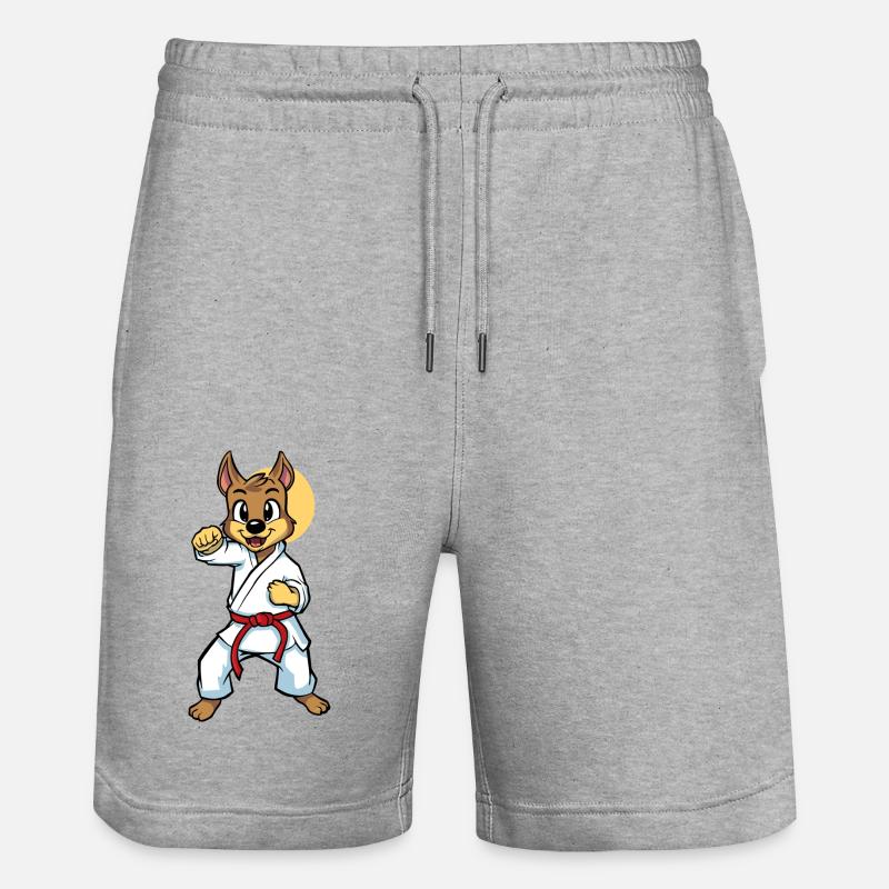 Chien de combat - Short de jogging bio TRAINER Stanley/Stella unisexe - gris chiné