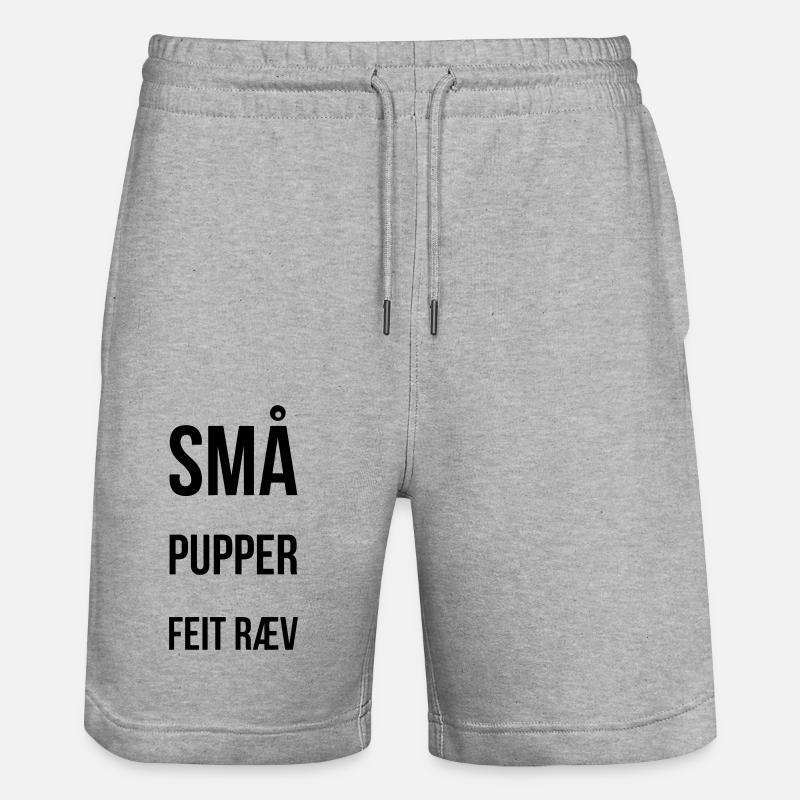 Culo grasso con tette piccole - Pantaloncini da jogger ecologici unisex Trainer di Stanley/Stella - grigio melange