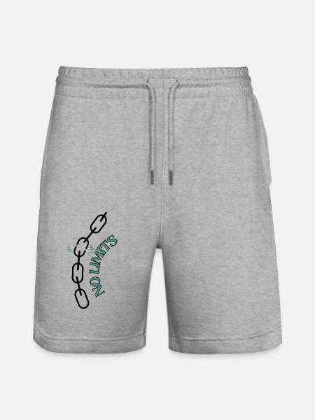 No limits - Stanley/Stella Trainer Unisex Organic Jogging Shorts - heather grey
