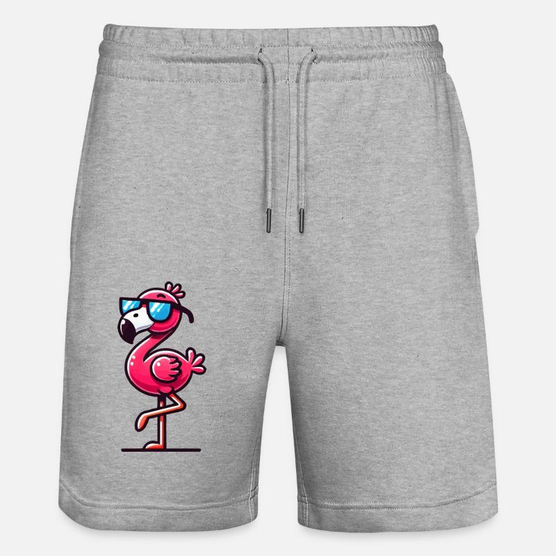Lunettes de soleil Flamingo - Short de jogging bio TRAINER Stanley/Stella unisexe - gris chiné