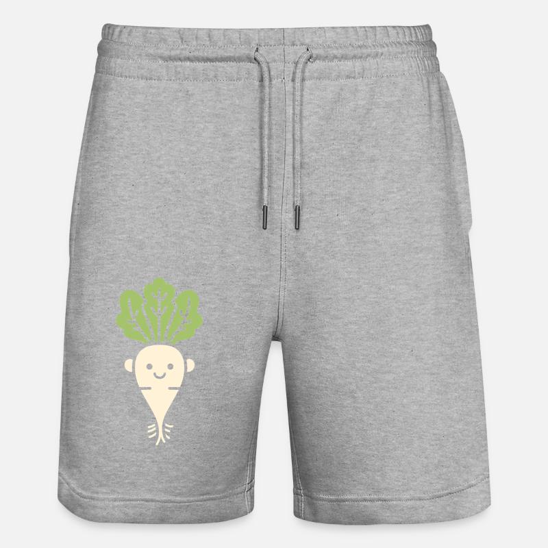 Endive - Stanley/Stella Trainer Unisex Organic Jogging Shorts - heather grey