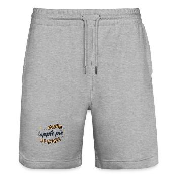 Homemade apple pie - Stanley/Stella Trainer Unisex Organic Jogging Shorts - heather grey - Front - Nik (191cm) & Marisol (170cm)