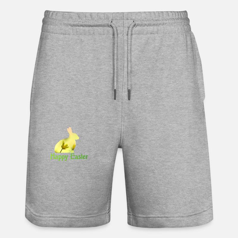 Joyeuses Pâques - Short de jogging bio TRAINER Stanley/Stella unisexe - gris chiné