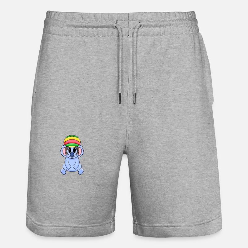 Rasta Koala - Short de jogging bio TRAINER Stanley/Stella unisexe - gris chiné
