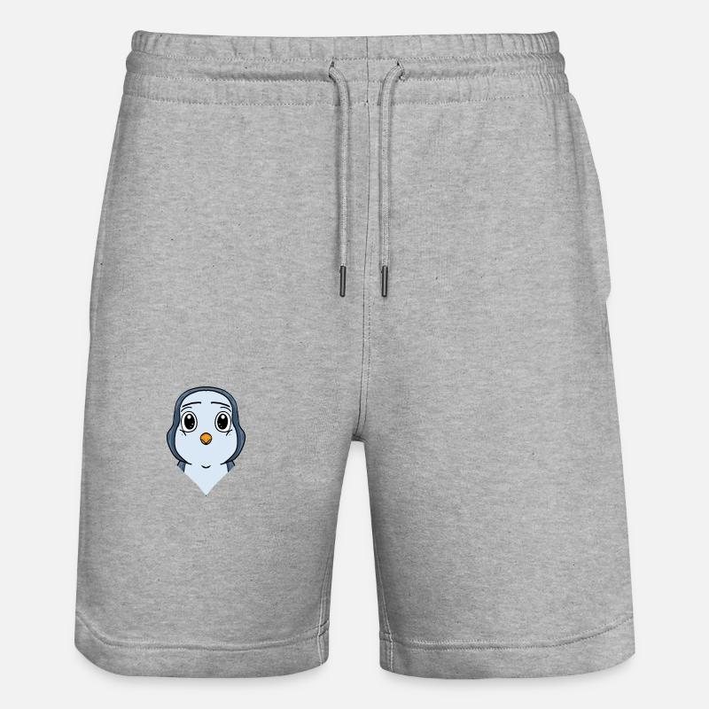 Pinguin - Stanley/Stella Unisex Bio Joggingshorts Trainer - Grau meliert