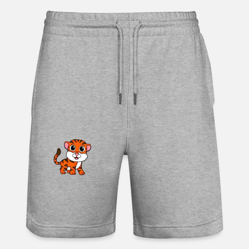 Tigre - Short de jogging bio TRAINER Stanley/Stella unisexe - gris chiné
