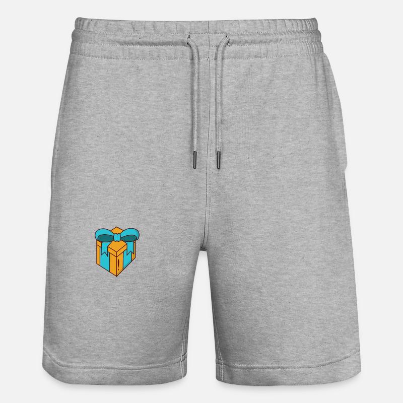 Geschenkbox - Stanley/Stella Unisex Bio Joggingshorts Trainer  - Grau meliert