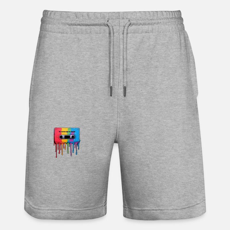 Gouttes de cassette - Short de jogging bio TRAINER Stanley/Stella unisexe - gris chiné