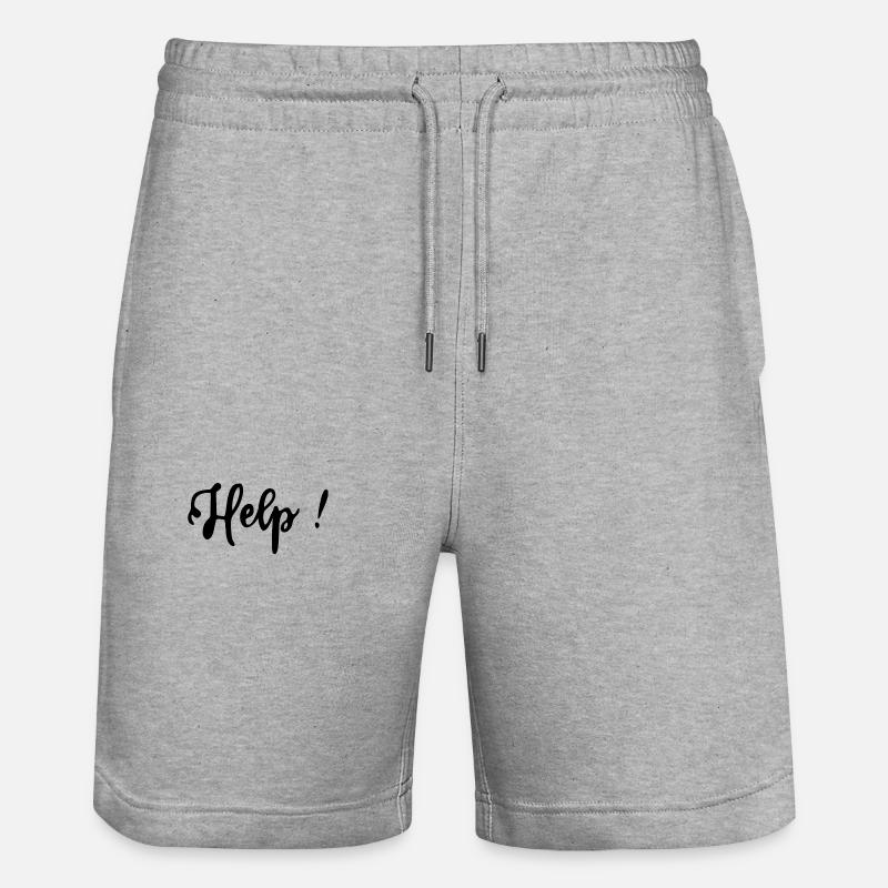 HELP - Short de jogging bio TRAINER Stanley/Stella unisexe - gris chiné