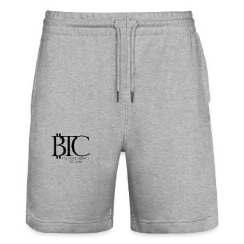 Le - Short de jogging bio TRAINER Stanley/Stella unisexe - gris chiné - Devant - Nik (191cm) & Marisol (170cm)
