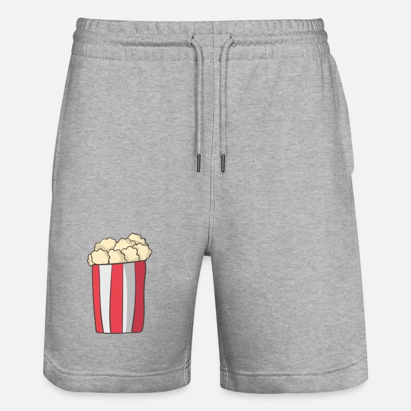 pop-corn - Short de jogging bio TRAINER Stanley/Stella unisexe - gris chiné