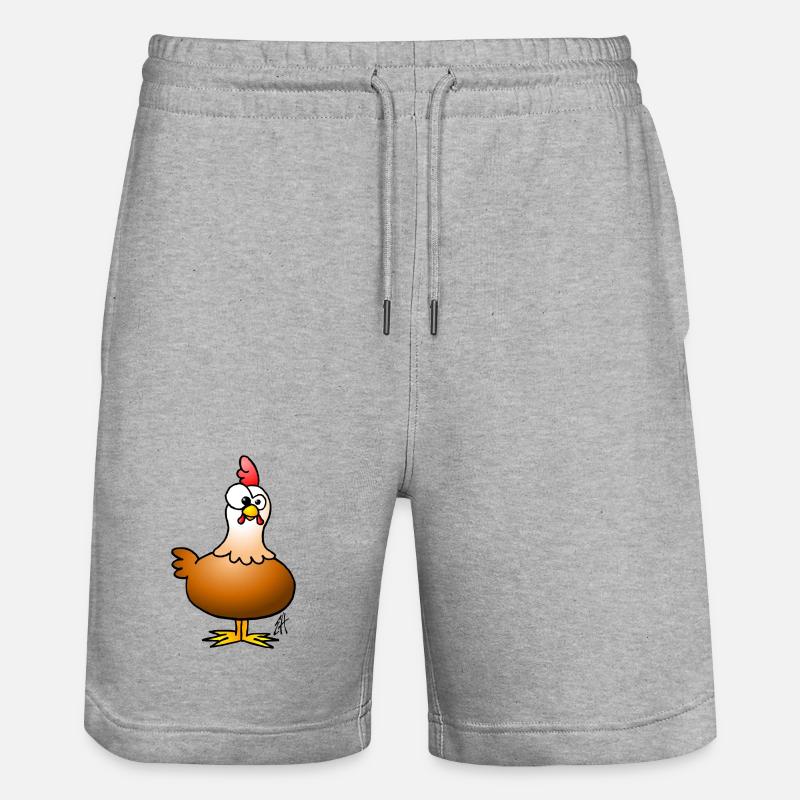 Poulet - Short de jogging bio TRAINER Stanley/Stella unisexe - gris chiné