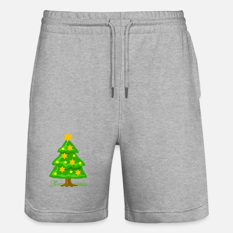 Sapin de Noël - Short de jogging bio TRAINER Stanley/Stella unisexe - gris chiné