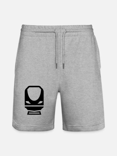 Railway Railwayman Cheminot Train Eisenbahn - Stanley/Stella Trainer Unisex Organic Jogging Shorts - heather grey