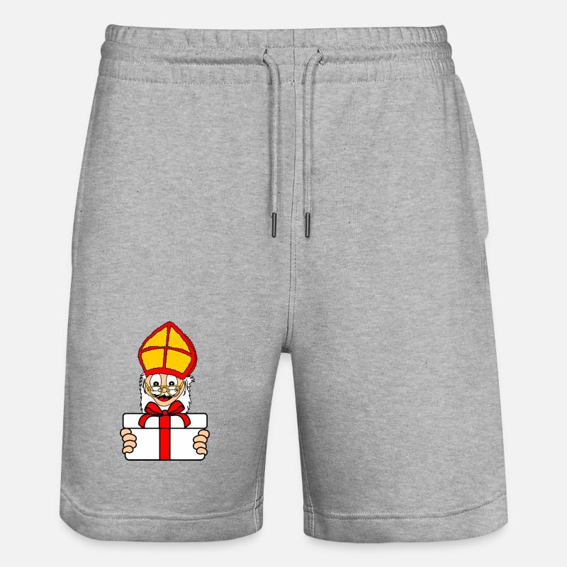 Cadeau Sinterklaas - Short de jogging bio TRAINER Stanley/Stella unisexe - gris chiné