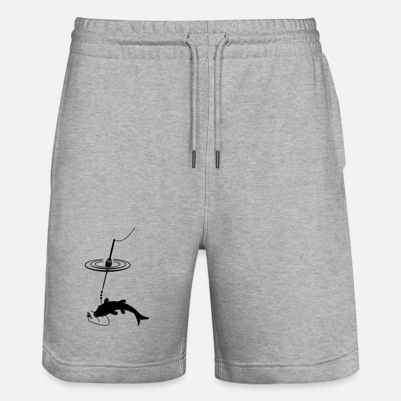Flotter dans les poissons d’eau - Short de jogging bio TRAINER Stanley/Stella unisexe - gris chiné