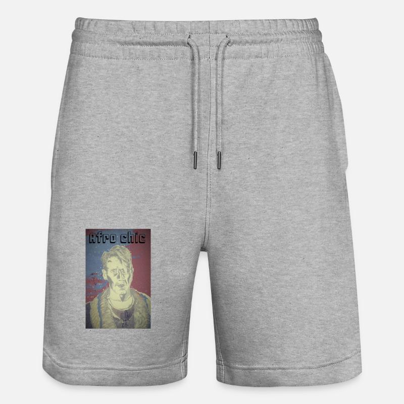 Afro chic - Short de jogging bio TRAINER Stanley/Stella unisexe - gris chiné