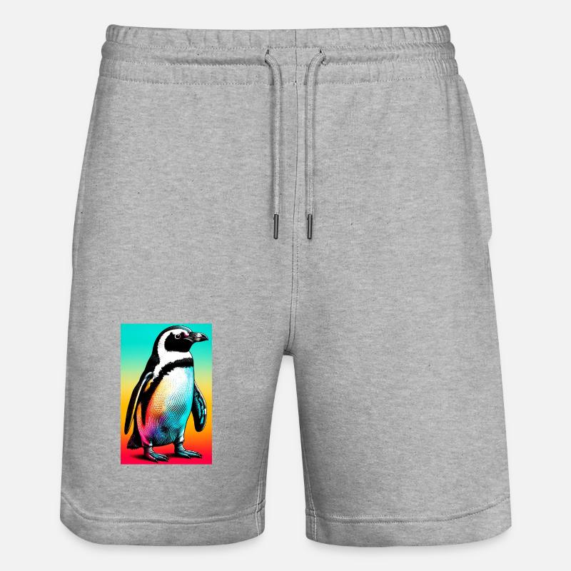 pingouin - Short de jogging bio TRAINER Stanley/Stella unisexe - gris chiné