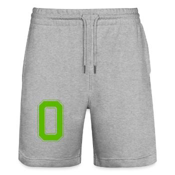 z0 - Stanley/Stella Unisex Bio Joggingshorts Trainer  - Grau meliert - Vorne - Nik (191cm) & Marisol (170cm)