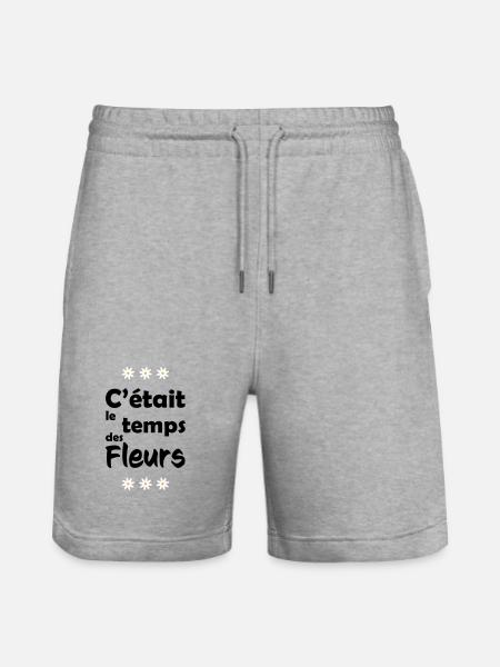 Es war Blumenzeit - Stanley/Stella Unisex Bio Joggingshorts Trainer - Grau meliert