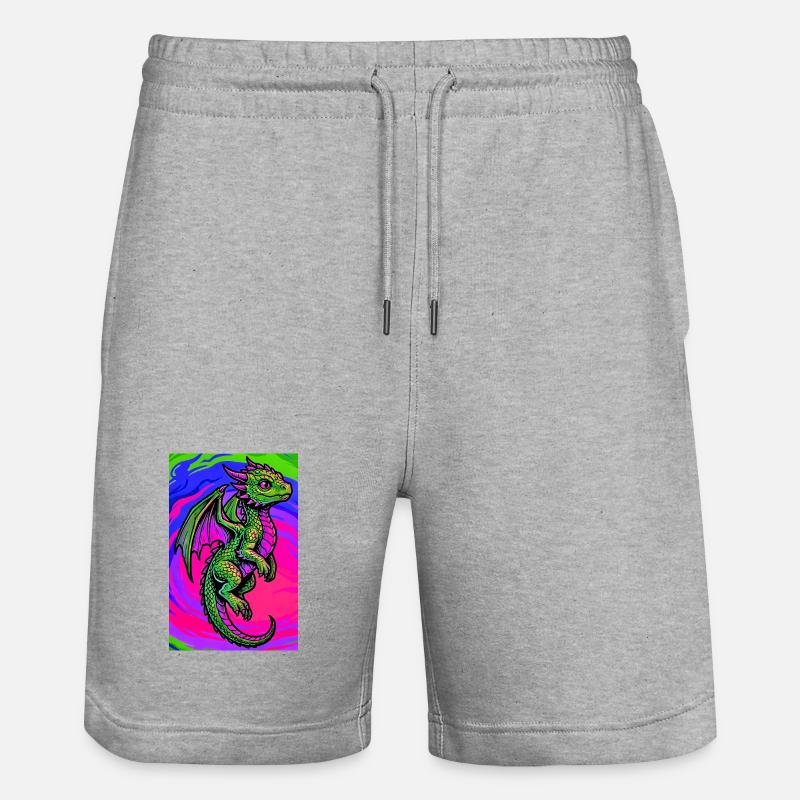 dragon - Short de jogging bio TRAINER Stanley/Stella unisexe - gris chiné