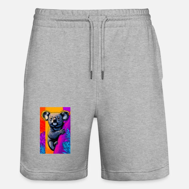 Koala - Short de jogging bio TRAINER Stanley/Stella unisexe - gris chiné