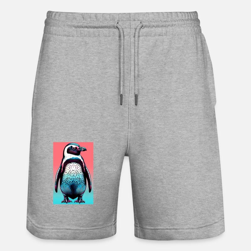 pingouin - Short de jogging bio TRAINER Stanley/Stella unisexe - gris chiné
