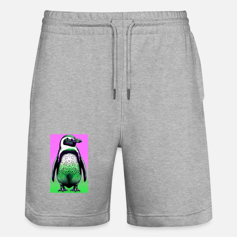 pingouin - Short de jogging bio TRAINER Stanley/Stella unisexe - gris chiné
