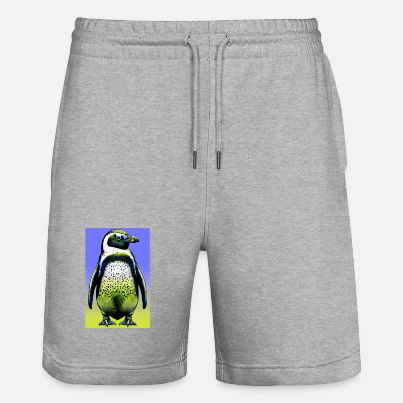 pingouin - Short de jogging bio TRAINER Stanley/Stella unisexe - gris chiné