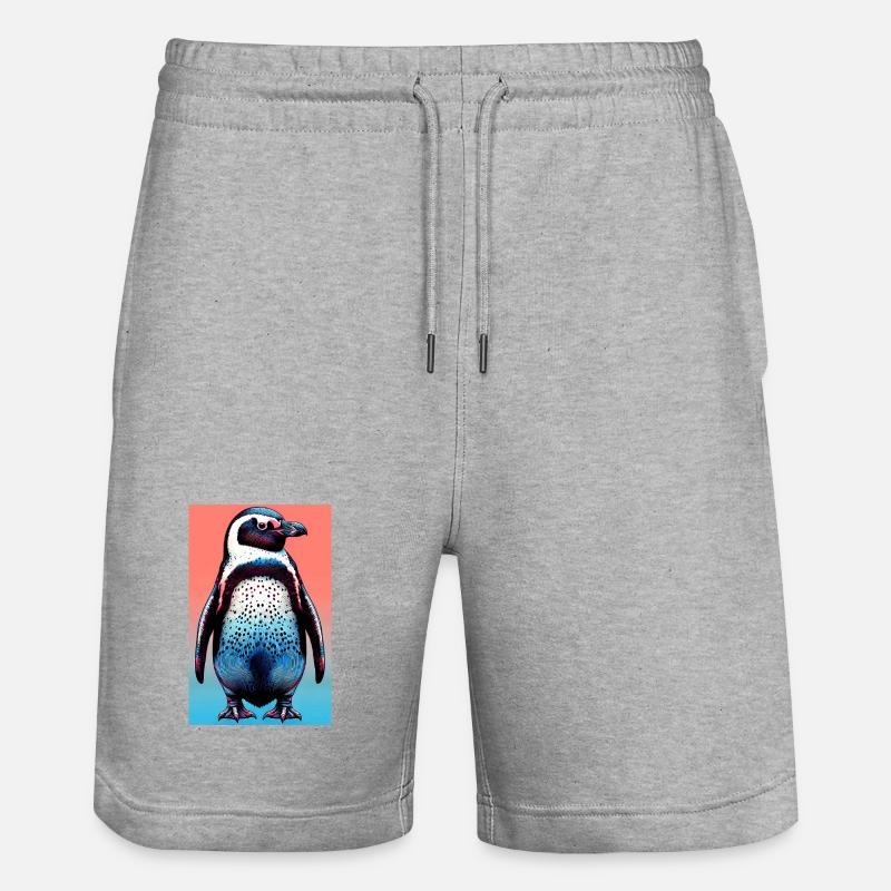 pingouin - Short de jogging bio TRAINER Stanley/Stella unisexe - gris chiné
