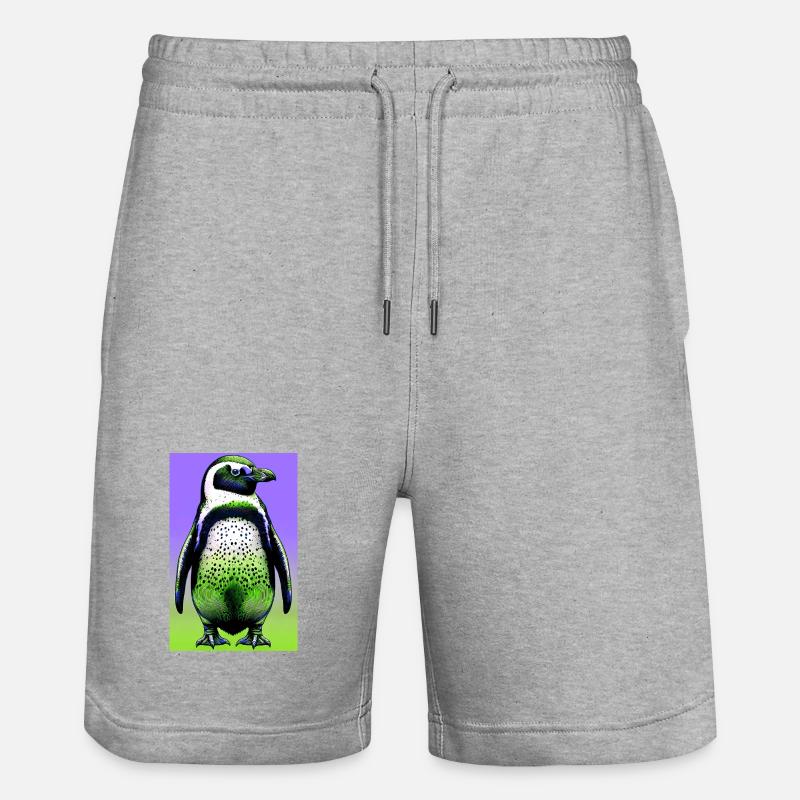 pingouin - Short de jogging bio TRAINER Stanley/Stella unisexe - gris chiné